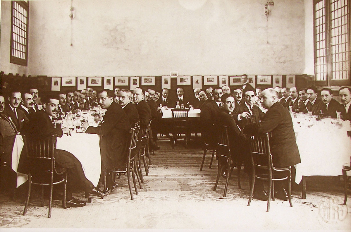 Cena de inauguración,1923. Foto Juan Mora
