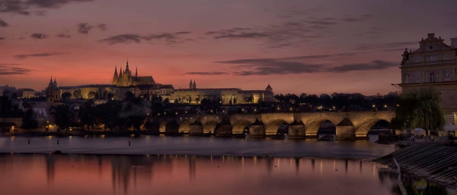 Atardecer en Praga