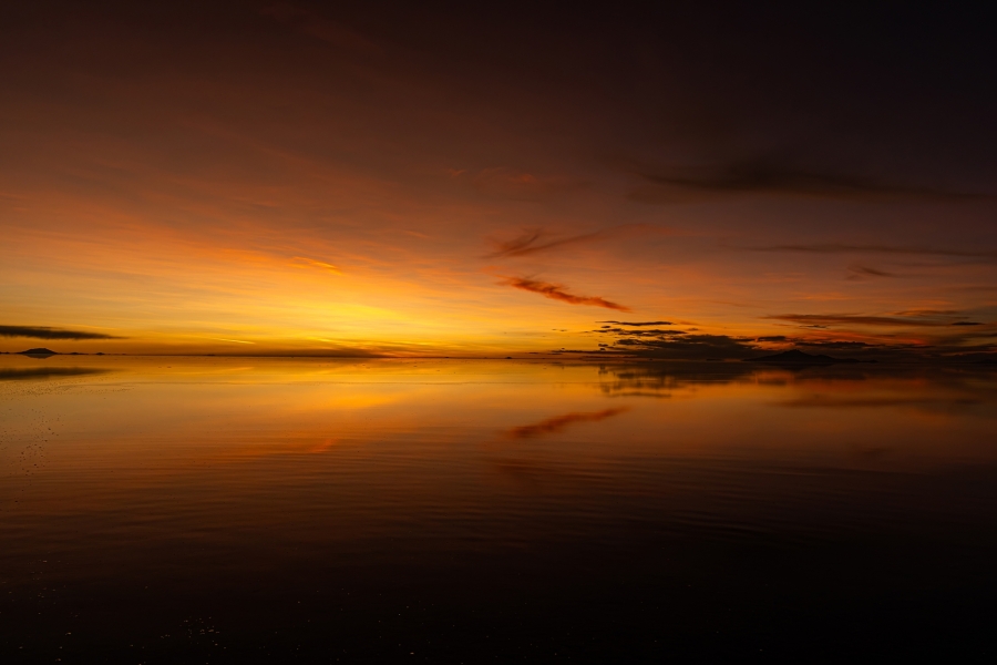 Salar de Uyuni al atardecer