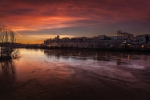 Un pueblo majo al atardecer