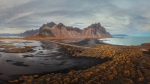 La playa volcánica del artico.
