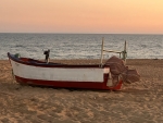 Varada en la playa