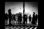 niños y pajaros